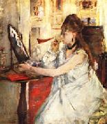 Berthe Morisot Young Woman Powdering Herself oil painting picture wholesale